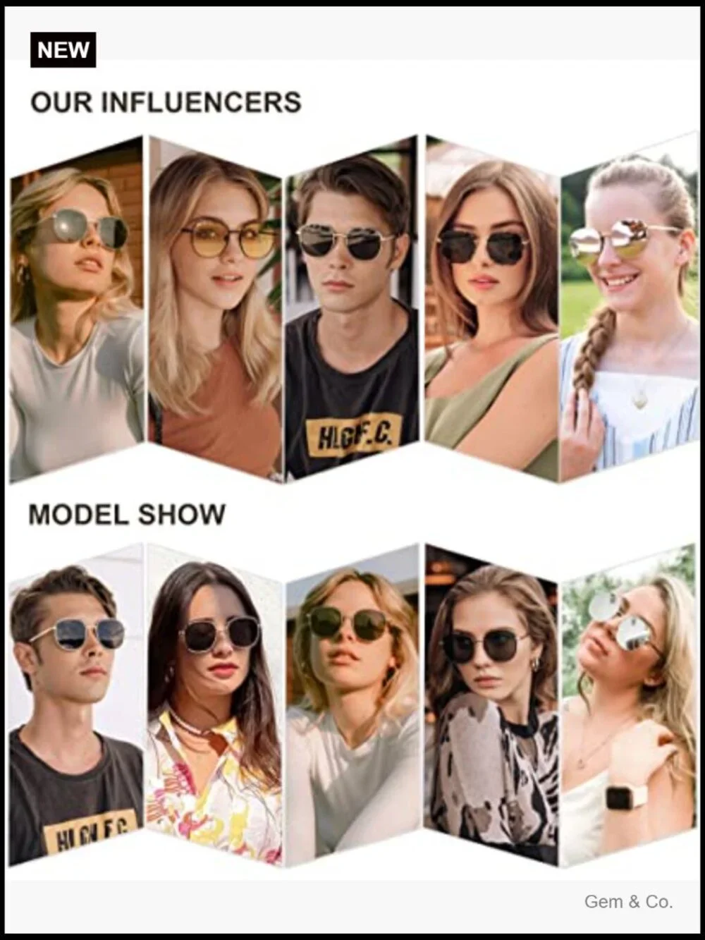 Classic Square Sunglasses Oversized Metal Frame UV400 Protection
